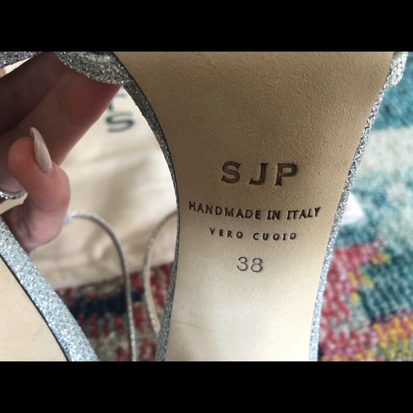 New SJP Carrie T-strap Glitter Pumps - Picture 5 of 5